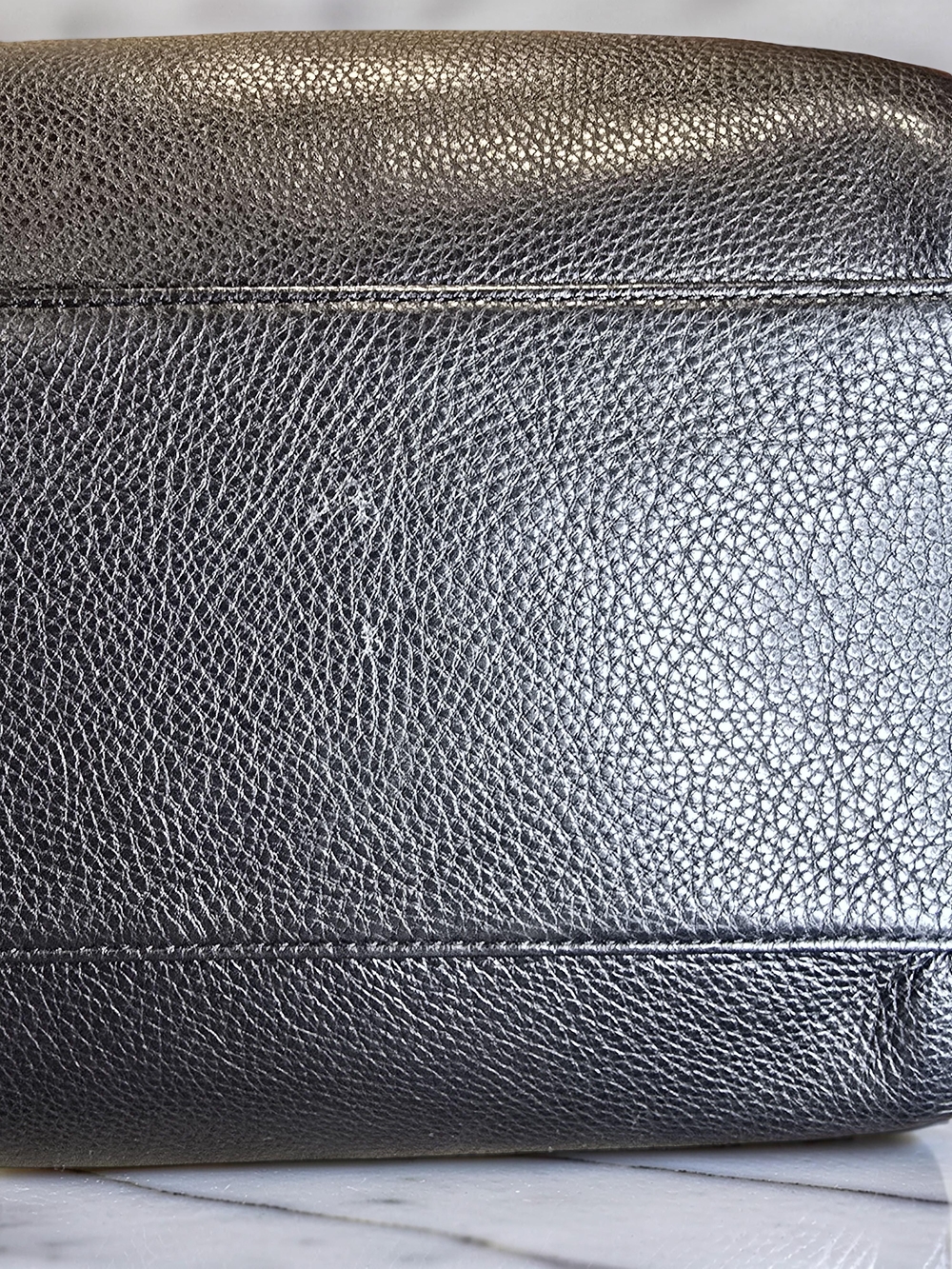 Coach Park Katheryn Black Pebbled Leather Triple Zip Carryall Satchel - Picture 8 of 15